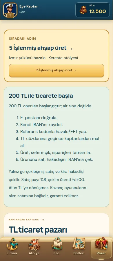 Altın pazarı: 0.23 oyun ekranı